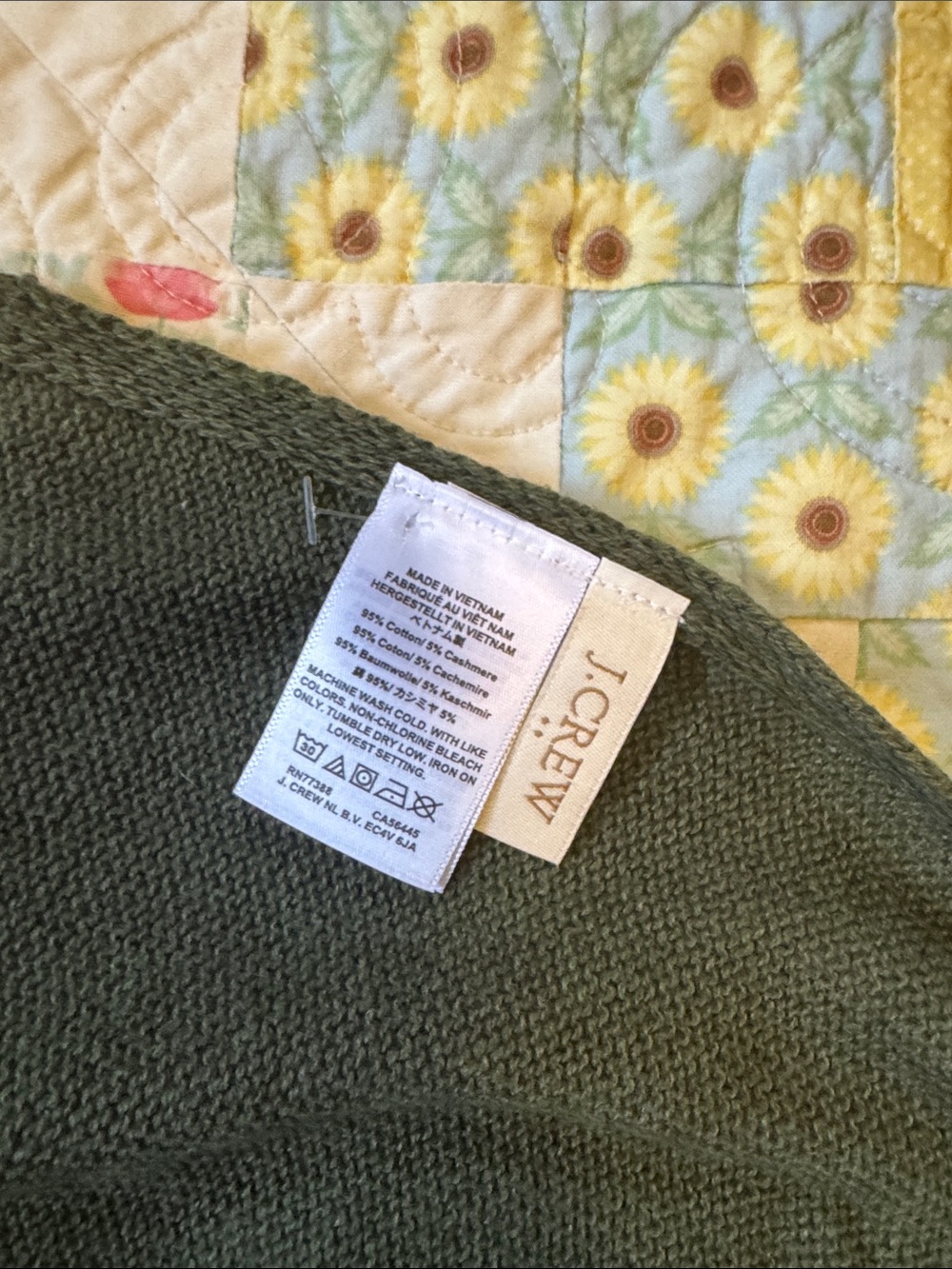 J. Crew Olive Knit poncho